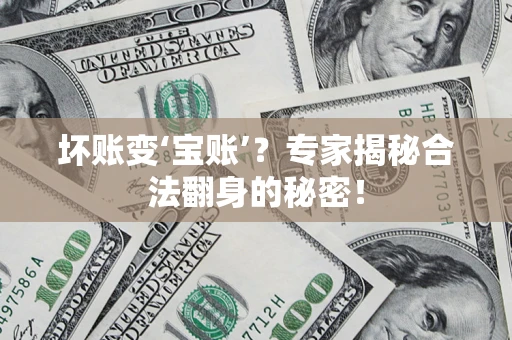 济南坏账变‘宝账’？专家揭秘合法翻身的秘密！