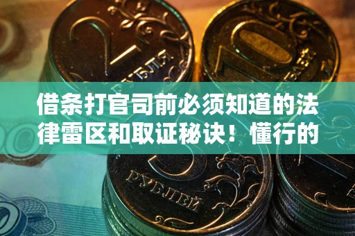 济南借条打官司前必须知道的法律雷区和取证秘诀！懂行的人已经留好这些证据