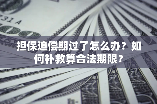 济南担保追偿期过了怎么办？如何补救算合法期限？